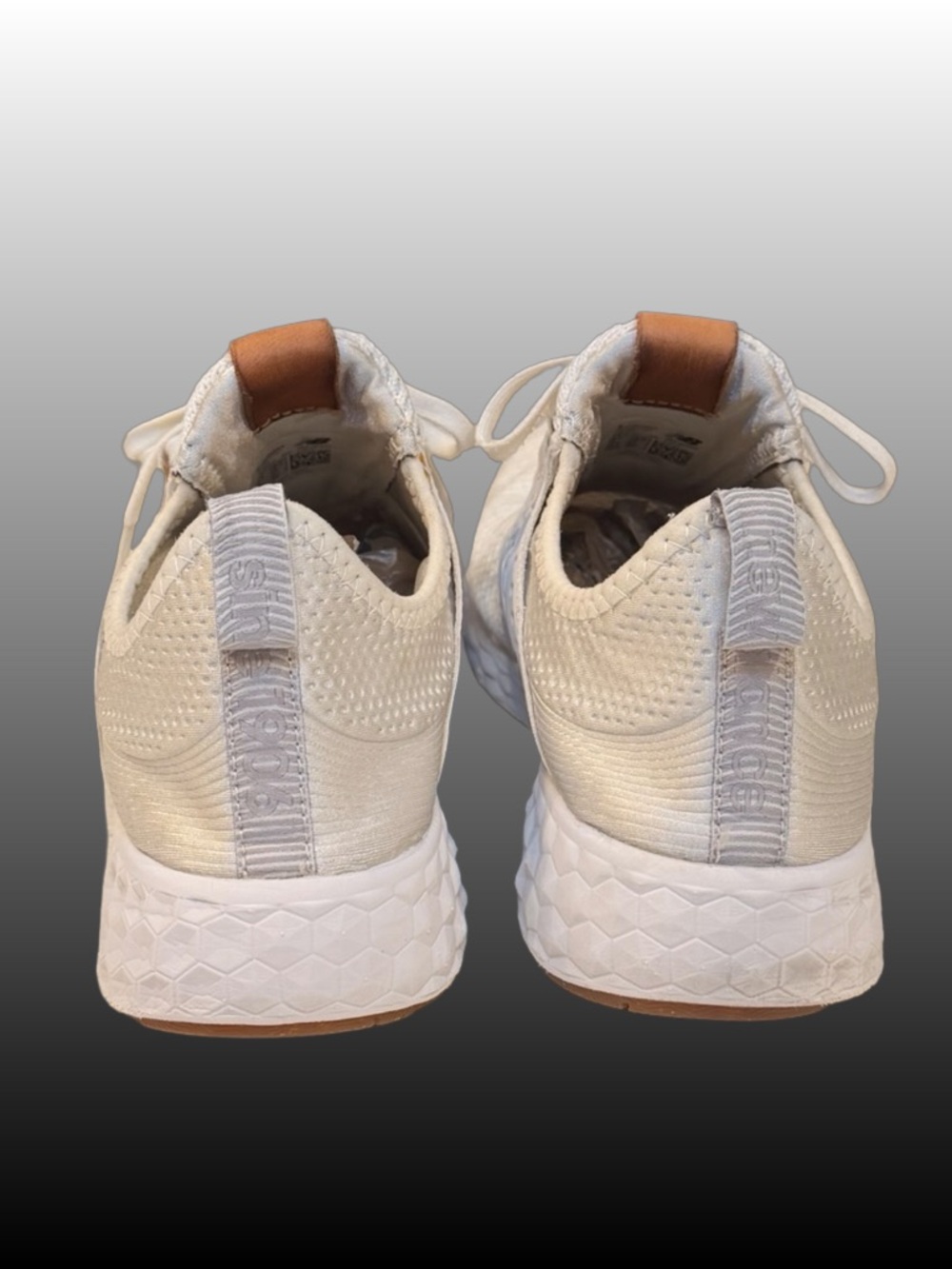 New Balance Fresh Foam CruzV1 Reissue White Gum Casual Comfy Sneaker Womens 9.5 - Picture 5 of 8